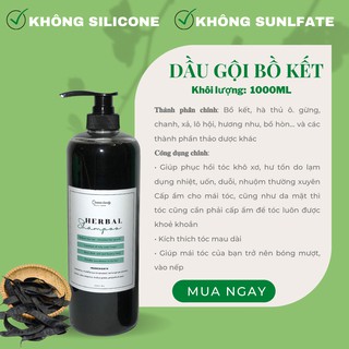 Dầu gội bồ kết thảo mộc - Giảm rụng tóc & kích thích mọc tóc- 1000ML