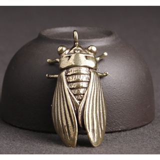 Tượng ve sầu mini 🎁FREESHIP🎁Ve sầu bằng đồng - móc khoá phụ kiện tiểu cảnh, bàn trà, trang trí bonsai, bàn làm việc