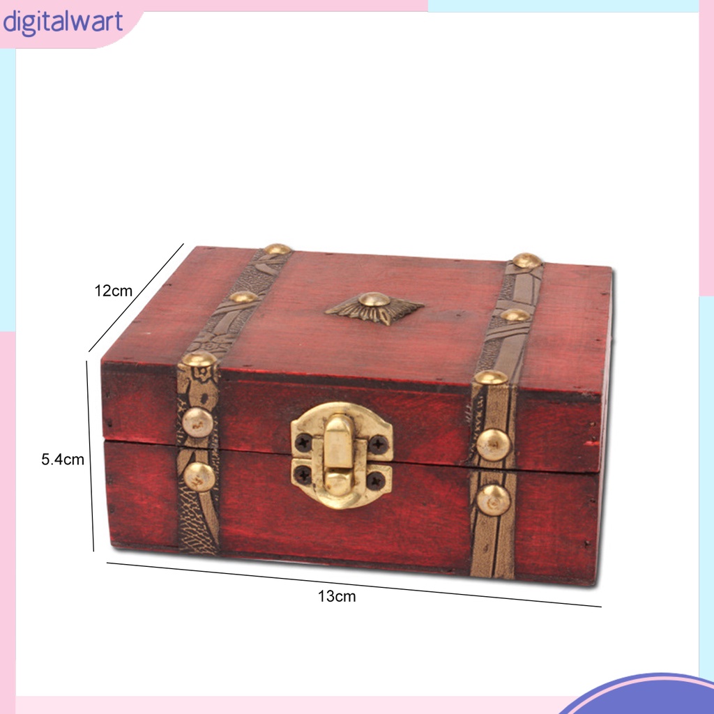 Hộp gỗ nhỏ đựng vật dụng hình rương 13*12*5cm
