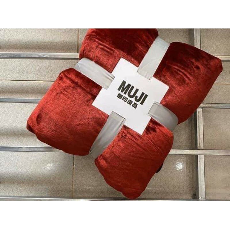 Chăn Muji spa lông thỏ,chăn văn phòng 1m1x2m