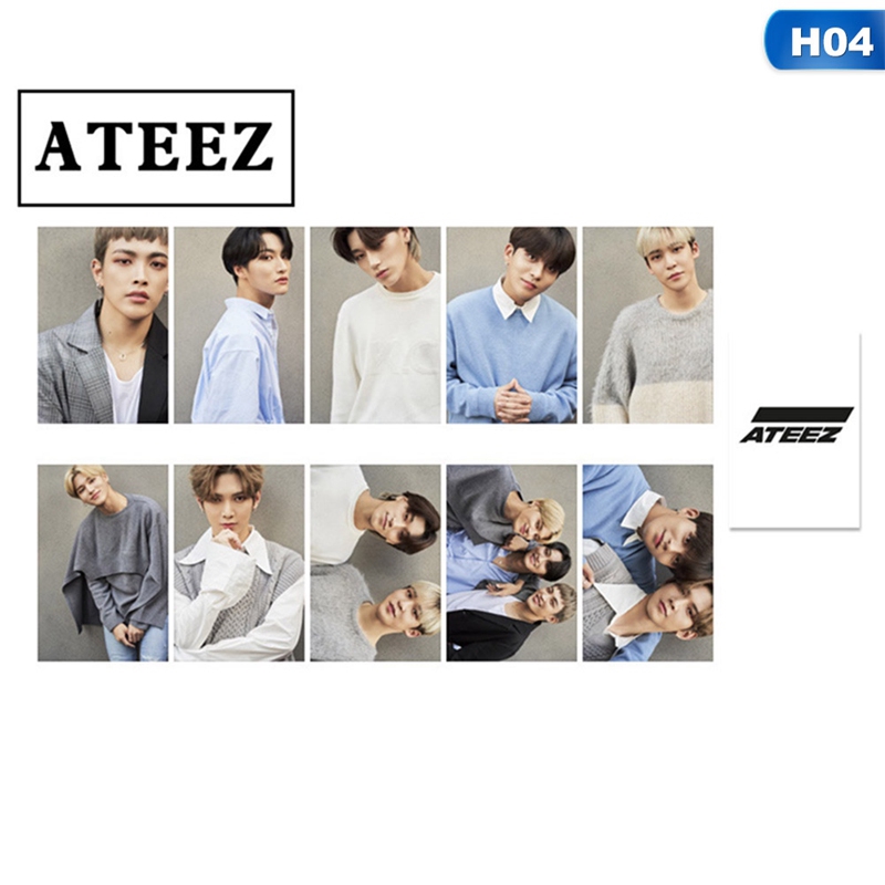 Bộ Thẻ Hình Nhóm Nhạc Kpop Ateez 1st