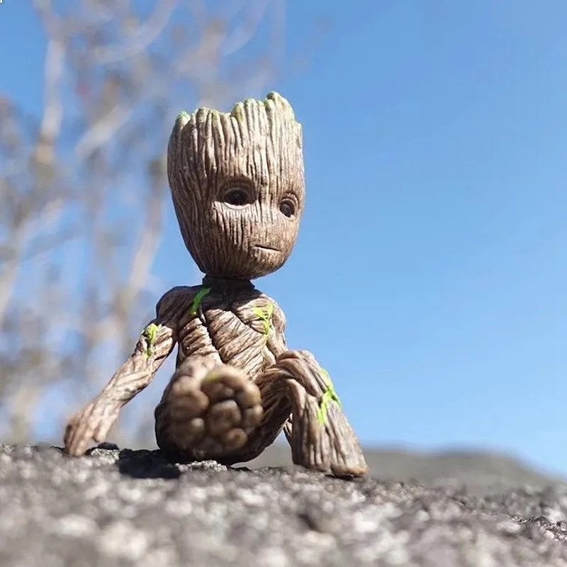 Marvel Đồ trang trí Nhân Vật Groot Đáng Yêu 6cm