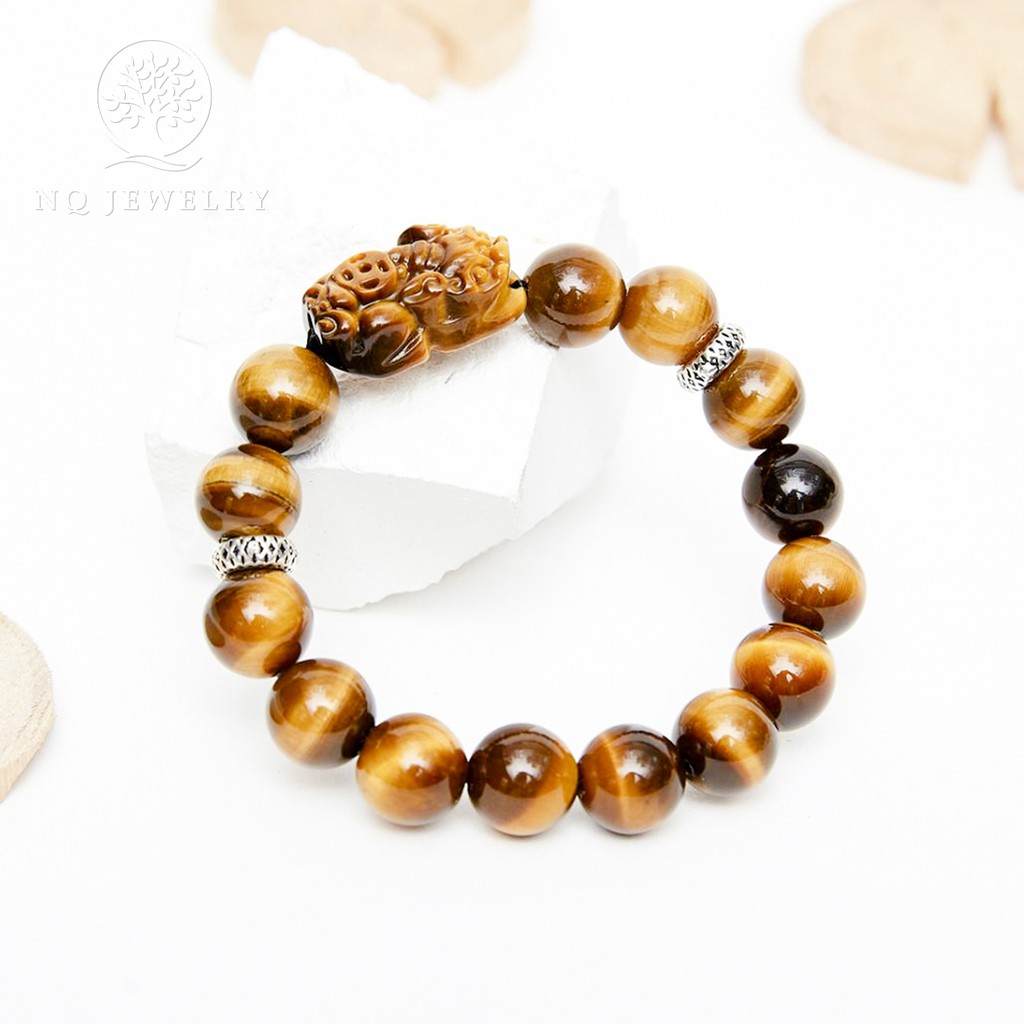 Vòng tay phối charm tỳ hưu đá - NQ Jwerly