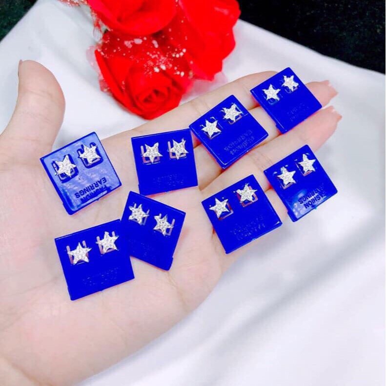 BÔNG TAI NỤ SAO HÀNG ĐẸP LINH MIU SILVER