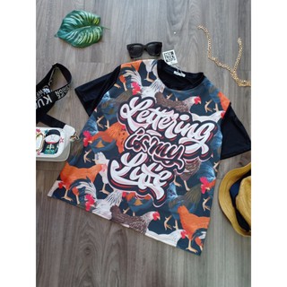 áo thun thái bigsize unisex[hình gà] KY118