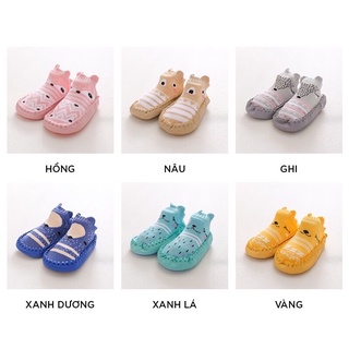 giày đế da chống trơn trượt cho bé