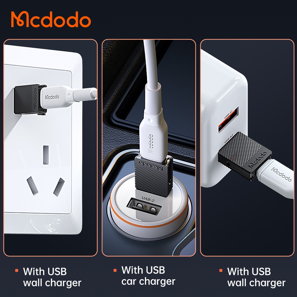 Đầu chuyển đổi MCDODO OT-697 OTG từ cổng type-C sang cổng USB-A 2.0 hỗ trợ sạc và truyền dữ liệu tiện lợi
