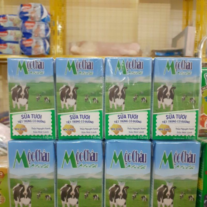Thùng sữa tươi mộc châu 110ml ( 48 hộp )