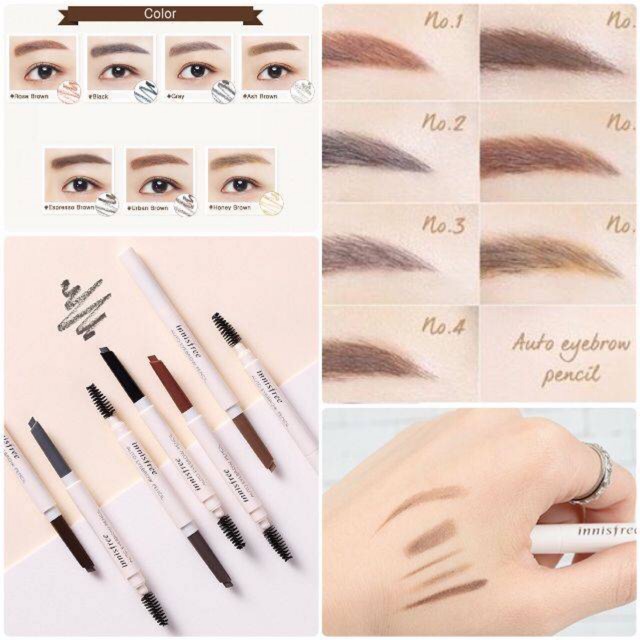 [New] Chì kẻ mày 2 đầu Innisfree Auto EyeBrow Pencil