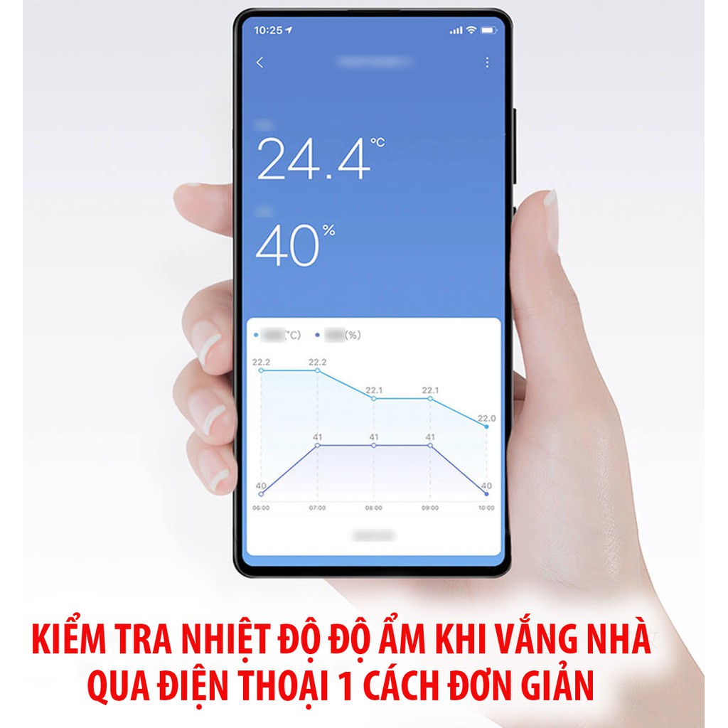 Nhiệt ẩm kế thông minh Xiaomi Mijia thế hệ 2 (gen2), kết nối bluetooth-Bảo hành 12 tháng