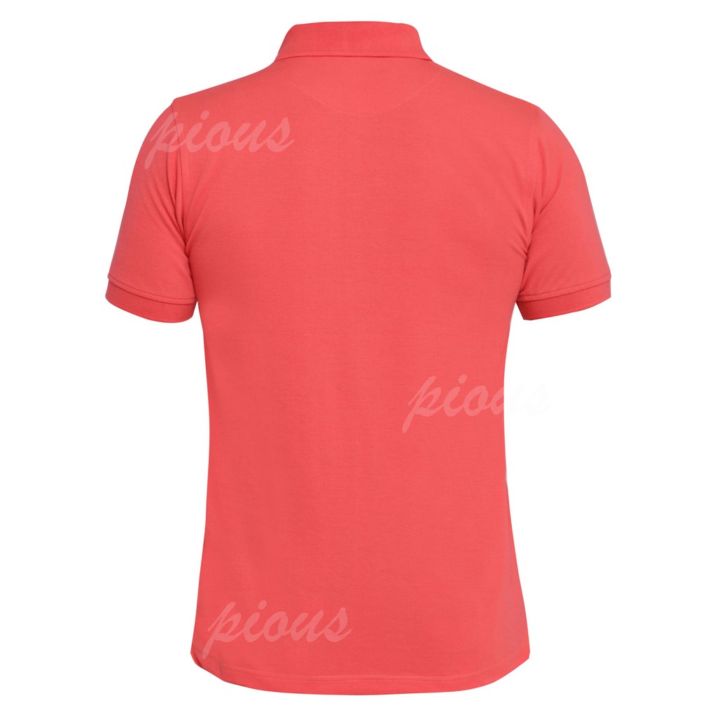 Áo thun nam cá sấu cotton cao cấp trơn ngắn tay pious (màu carot)