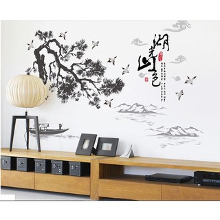 Decal dán tường phong cảnh hữu tình