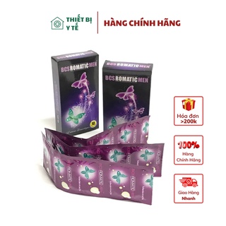 Bao cao su romatic men bao cao su siêu mỏng 10 cái/hộp