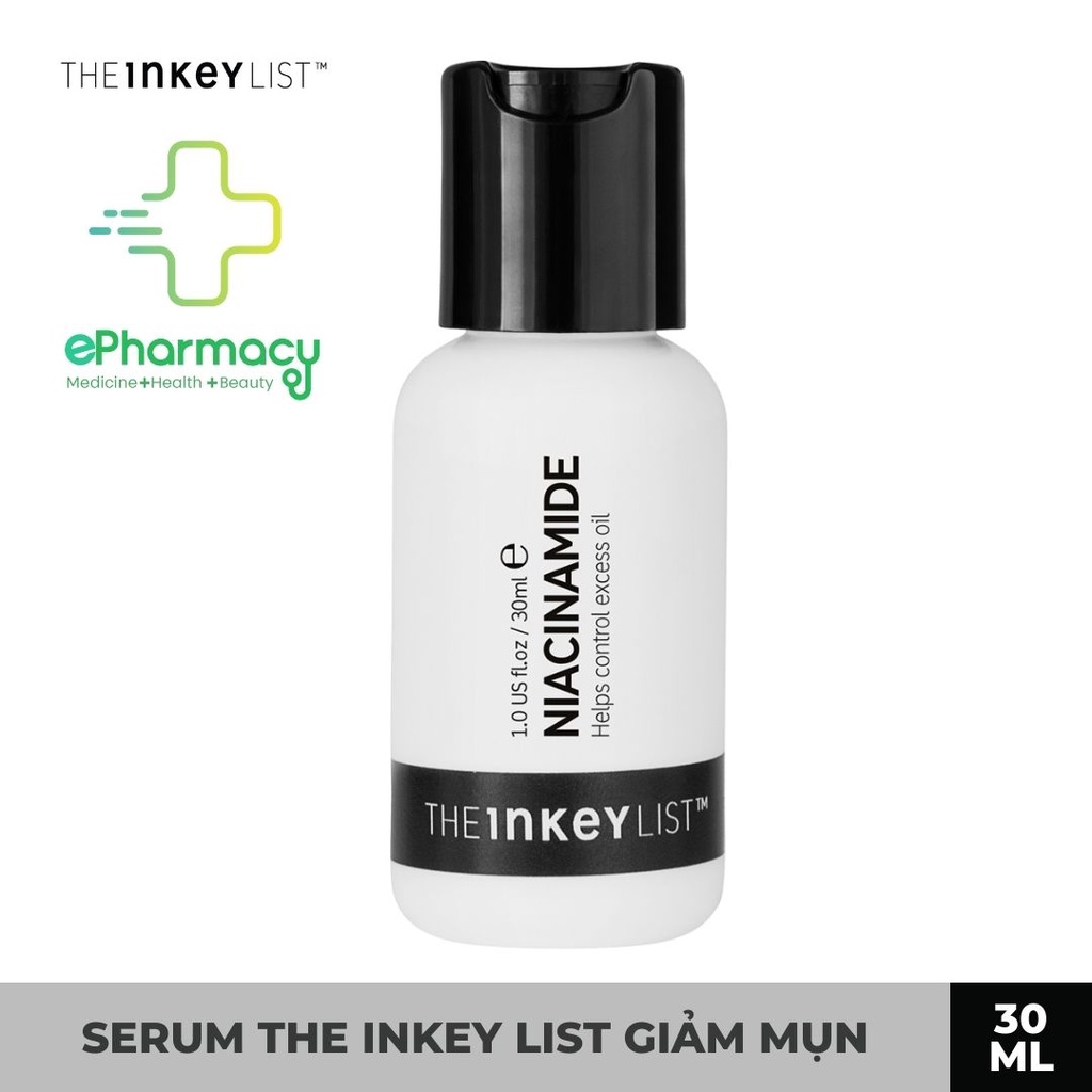 Niacinamide Serum The Inkey List giảm mụn, mờ thâm, se khít lỗ chân lông cho da dầu [30ml]