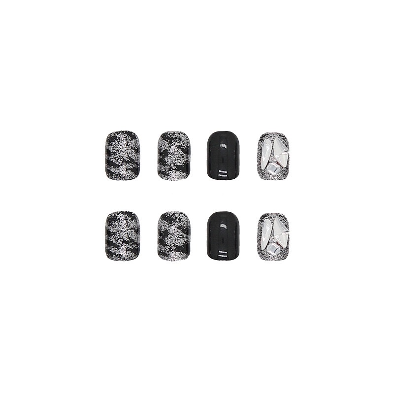 Set 24 móng giả N361 đính đá cao cấp ( Tặng kèm keo và dũa )