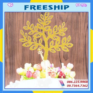 Trang trí bánh 💖FREESHIP💖 Cây tiền - Topper Giấy - Phụ kiện trang trí bánh kem