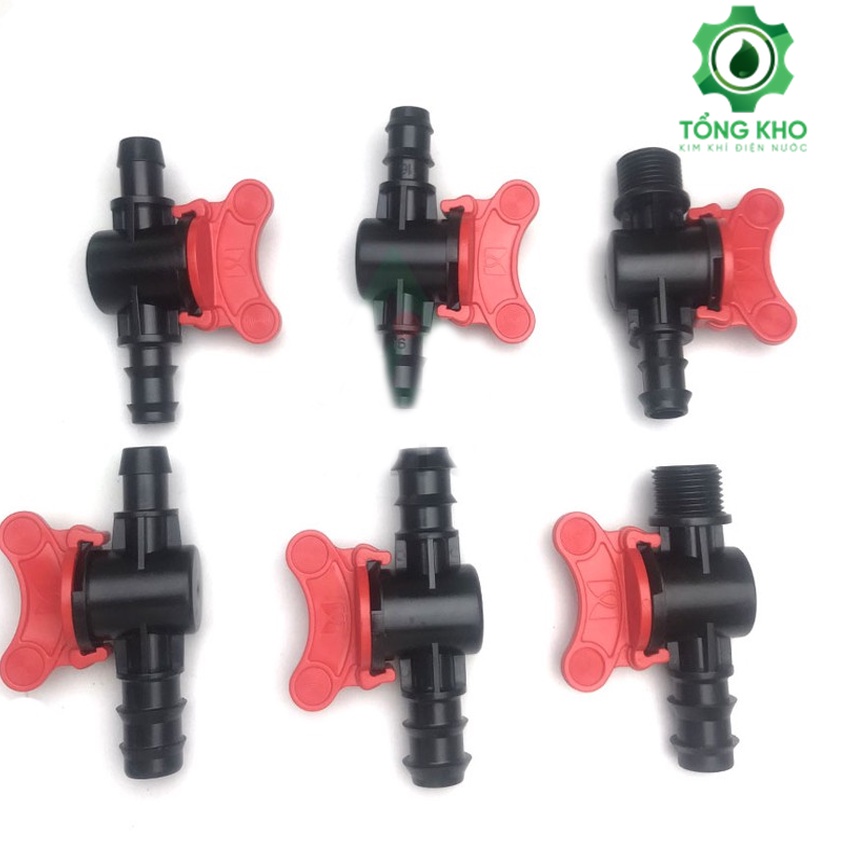 Van khóa LDPE - Phụ kiện ống LDPE - Hệ thống tưới ngoài trời - Hệ thống tưới cây cảnh - Tổng kho kim điện nước