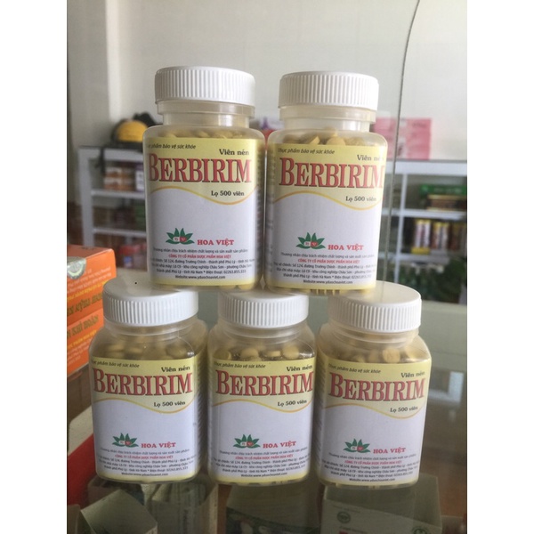 Viên uống đau bụng thảo dược Berbirim _ lọ 50 viên