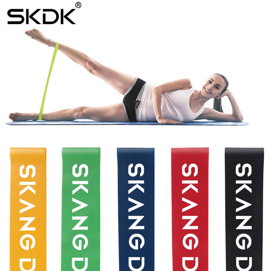 Dây mini Band, Dây cao su kháng lực tập chân mông SKDK, phụ kiện tập gym