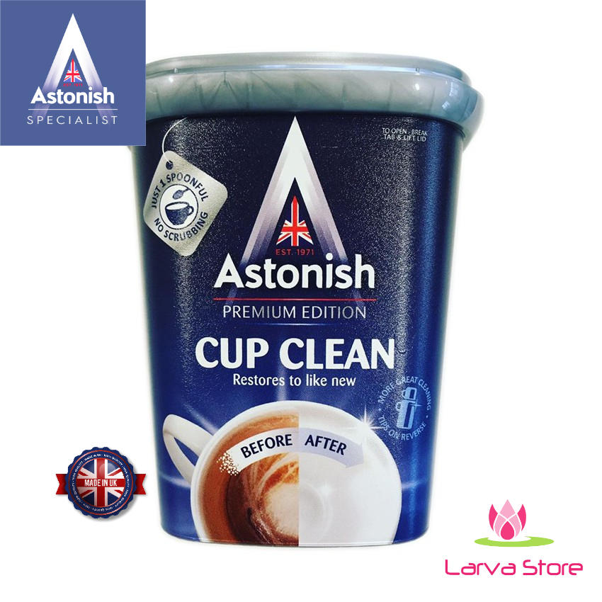 Bột tẩy rửa cặn trà cà phê Astonish 350g Anh Quốc
