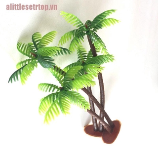 Cây Dừa Nhựa Mini Trang Trí Bể Cá