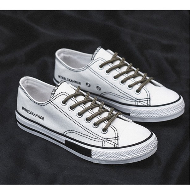 Giày thể thao nữ đế bằng giá rẻ giày sneaker nữ trắng đen ulzzang cao cấp hot trend AZUKA - E5