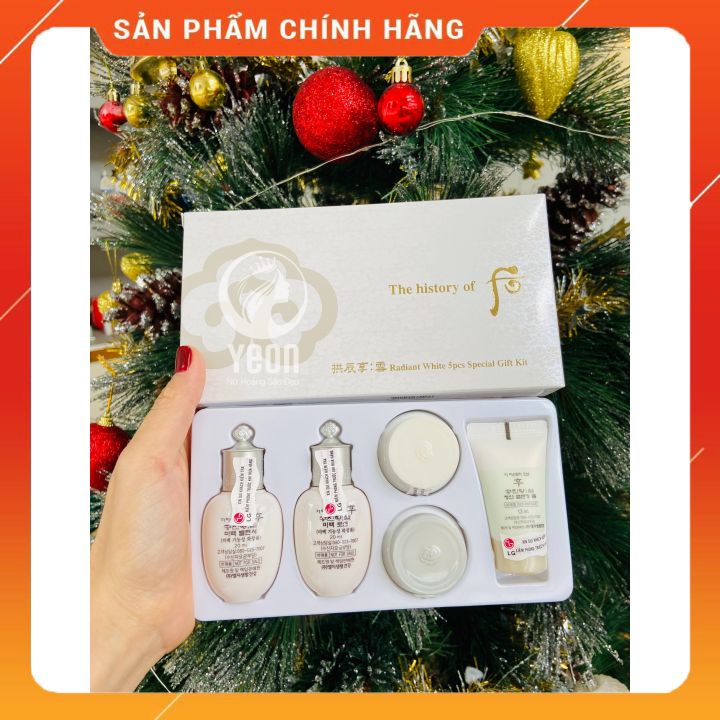 SET WHOO TRẮNG 5 SẢN PHẨM MINI_mờ nám sạm tàn nhang