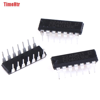 Set 10 Chip Cd4013Be Cd4013 Dual D-Type Ic Dip-14