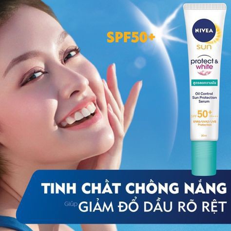 Tinh chất chống nắng Nivea dưỡng trắng & kiểm soát dầu SFP50+ PA+++ (30ml)