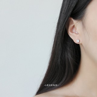 Khuyên bạc nụ đá 6 chấu