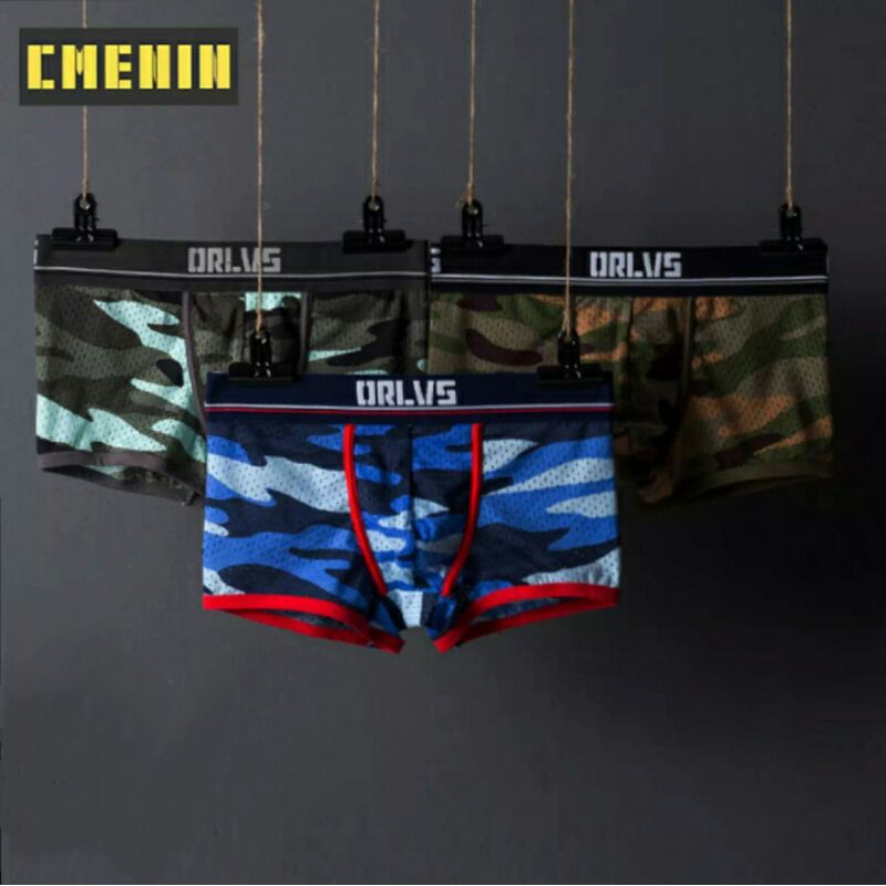 QUẦN BOXERS THOÁNG KHÍ HỌA TIẾT RẰN RI no 191