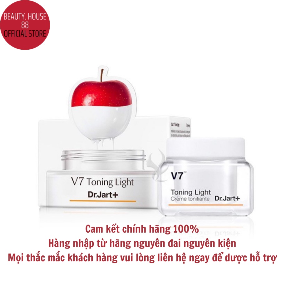 Kem V7 Toning Light, Kem dưỡng trắng da và giảm thâm nám Dr.Jart+