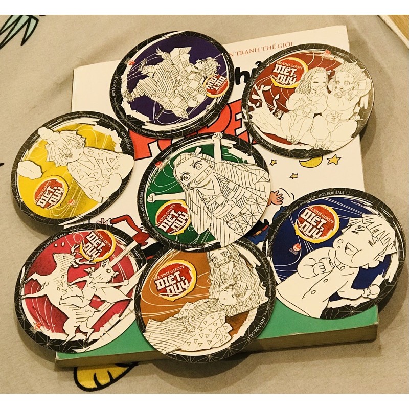 Full bộ 7 lót ly Diệt quỷ - KnY sưu tầm