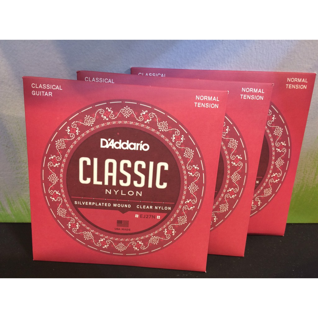 Dây đàn Guitar Classic D addario EJ27N Normal EJ45 EJ46 EJ49 dây đàn guitar cổ điển nylon chất lượng Enzi