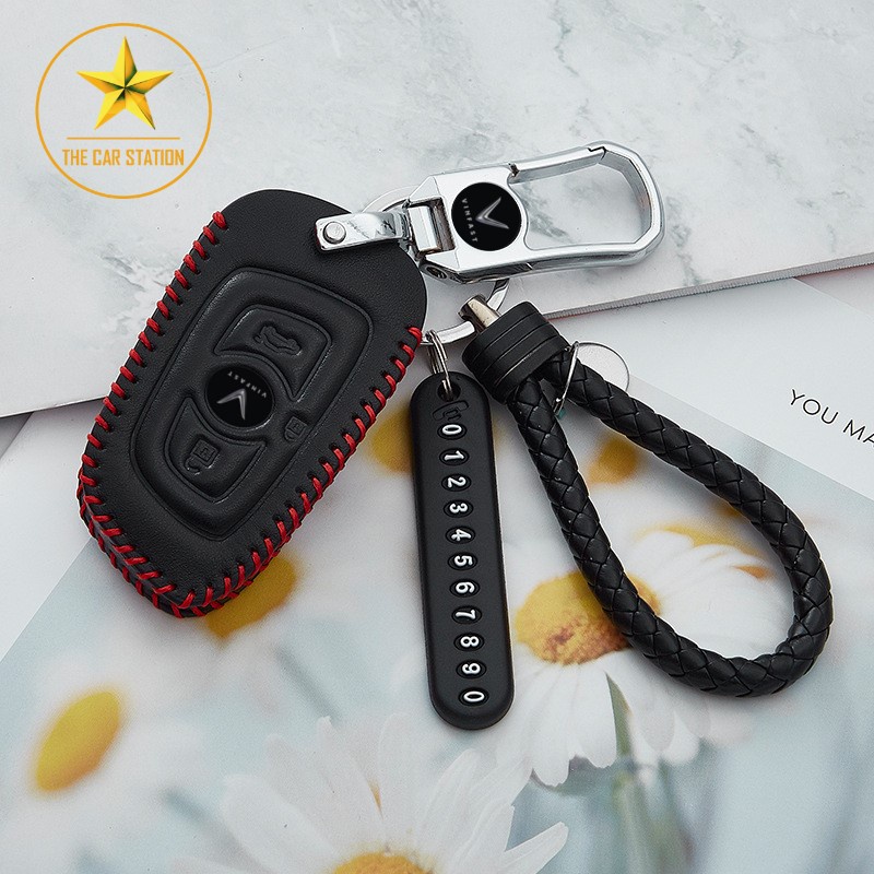 - Bao da bọc chìa khóa xe hơi ô tô Vinfast Lux A & Lux SA - Ốp chìa khóa Vinfast Lux A - Mẫu 31