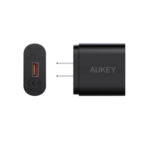 Cốc Sạc Nhanh Quick Charge 3.0 Aukey PA-T9 1 Cổng USB- Hàng Chính Hãng