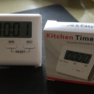 [Hanabe]White LCD Digital Kitchen Cooking Timer Count Down Up Clock Loud Alarm Magnetic Hour Meter