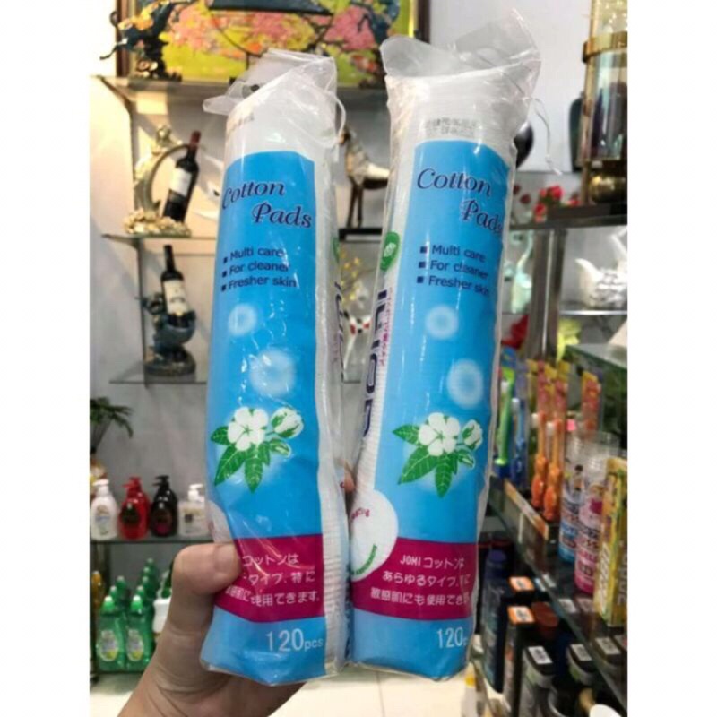 Bông tẩy trang Jomi loại 80 miếng hàng Nhật Bản
