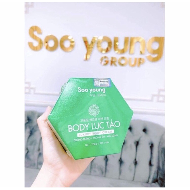 Kem body lục tảo soo young dưỡng trắng da toàn thân 250g