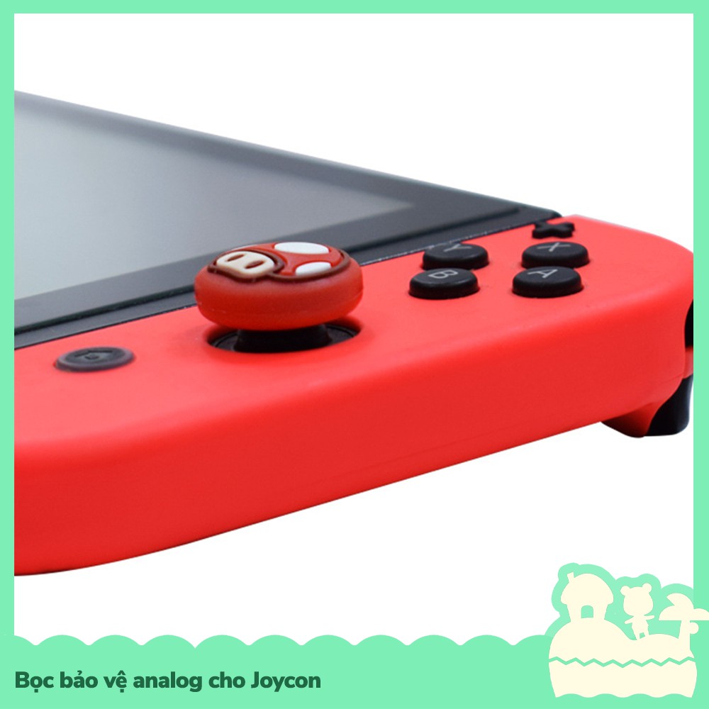 Phụ Kiện Bọc Gel Silica Bảo Vệ Cần Xoay Analog Joycon Cho Nintendo Switch, Nintendo Switch Lite 2