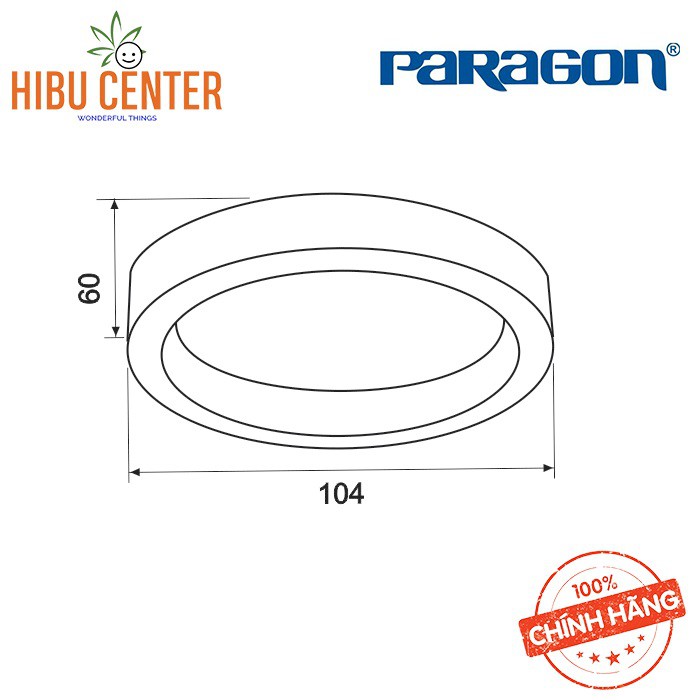 Đèn LED Paragon Downlight Dân Dụng (PRDOO Series) - 7W/ 9W/ 12W - Ánh Sáng Vàng/ Trung Tính/ Trắng. Hàng Chính Hãng