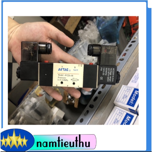 Van Điện Từ Khí Nén 4V210-08 / 4V220C-08 / 4V230C-08 / 4V330C-10 / 4V410-15 – Độ Bền Cao, Hoạt Động 