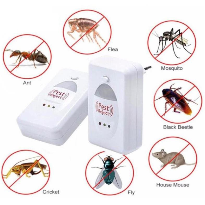 Máy Đuổi Côn Trùng, Thiết Bị Xua Đuổi Côn Trùng Pest Rejeck, Không Dùng Hóa Chất, An Toàn Khi Sử Dụng Mesugau