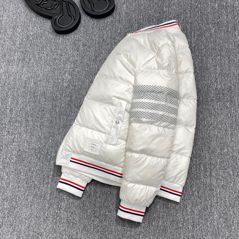 Áo khoác phao nam dáng bomber thương hiệu Thom Browne cao cấp