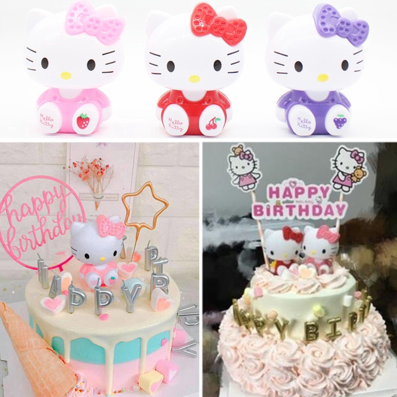 Đồ Chơi Trang Trí Bánh Kem Hình Hello Kitty