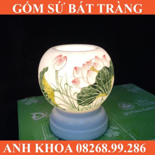 Đèn xông tinh dầu size to - Gốm sứ Bát Tràng Anh Khoa