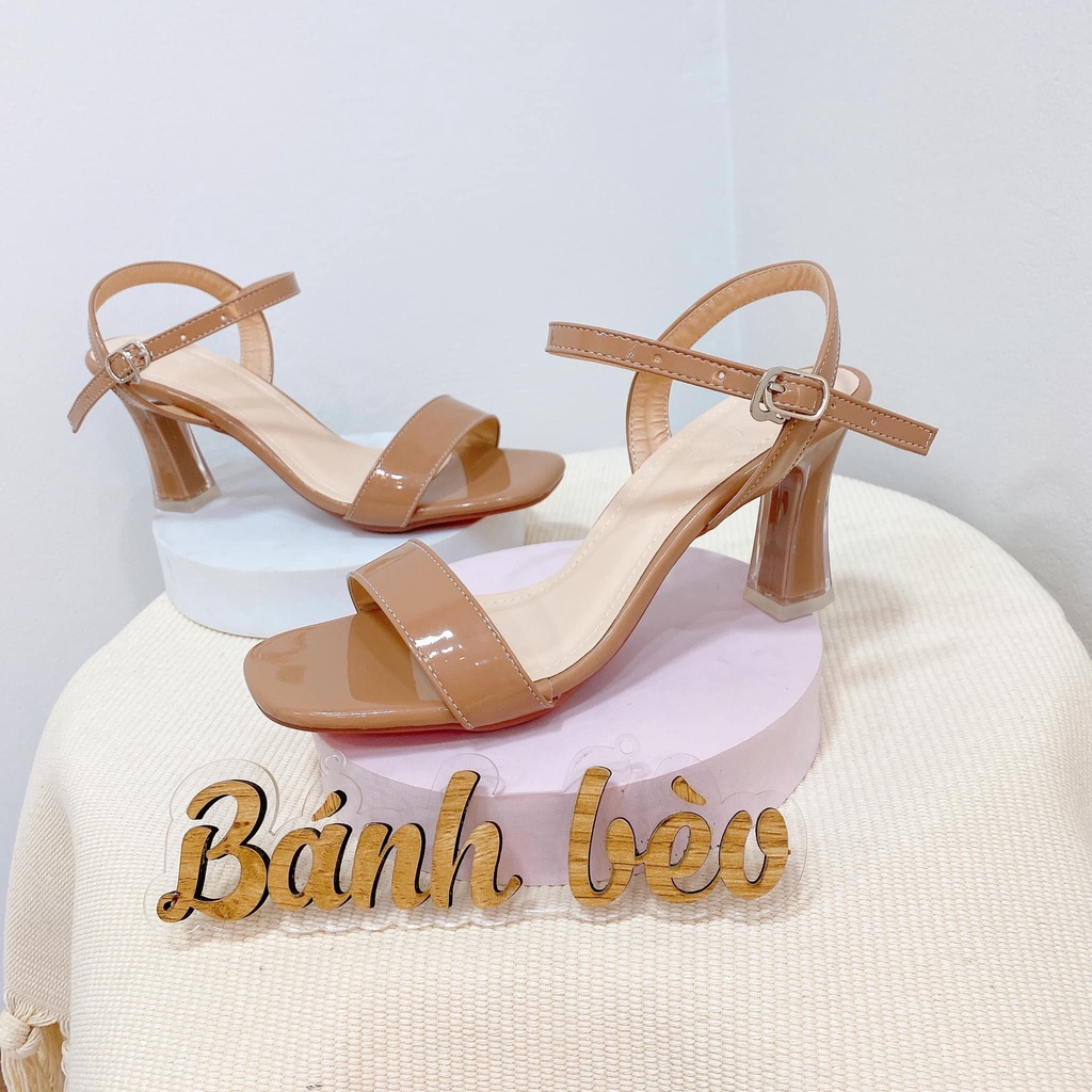 Giày Cao Gót Sandal Nữ  đế vuông 5cm và 7cm - Giày Bánh Bèo mã Sandal68