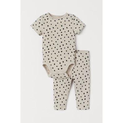 Bộ body chấm bi HM chính hãng size 1-2m, 1.5-2y