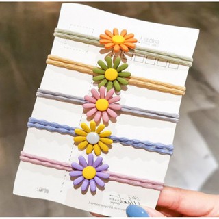 Dây buộc tóc Daisy hoa cúc phong cách Hàn Quốc