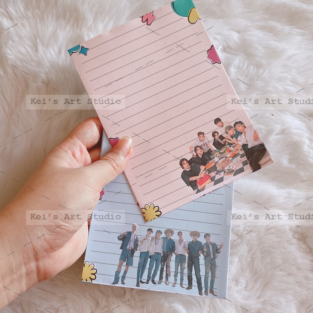 [BTS - PERMISSION TO DANCE] Binder, bìa sổ, giấy note, giấy refill